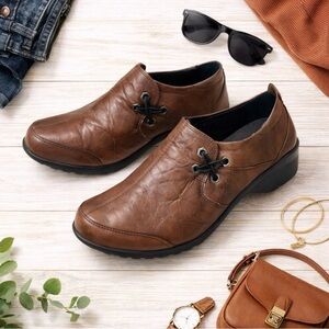 Romika NIB City Light EU38 US 6.5 Womens Brown Shoes Slip On Leather Comfort